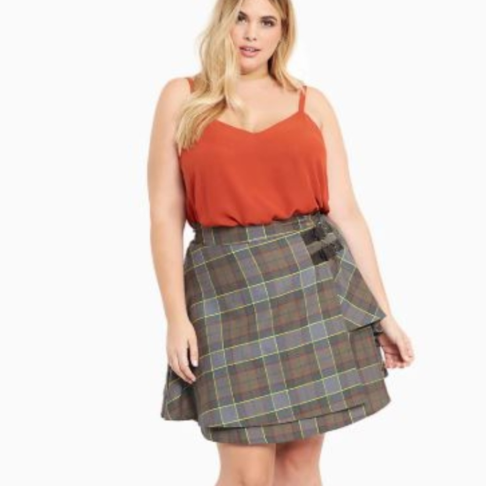 NWT Torrid Outlander Fraser Tartan Skirt Sz 24